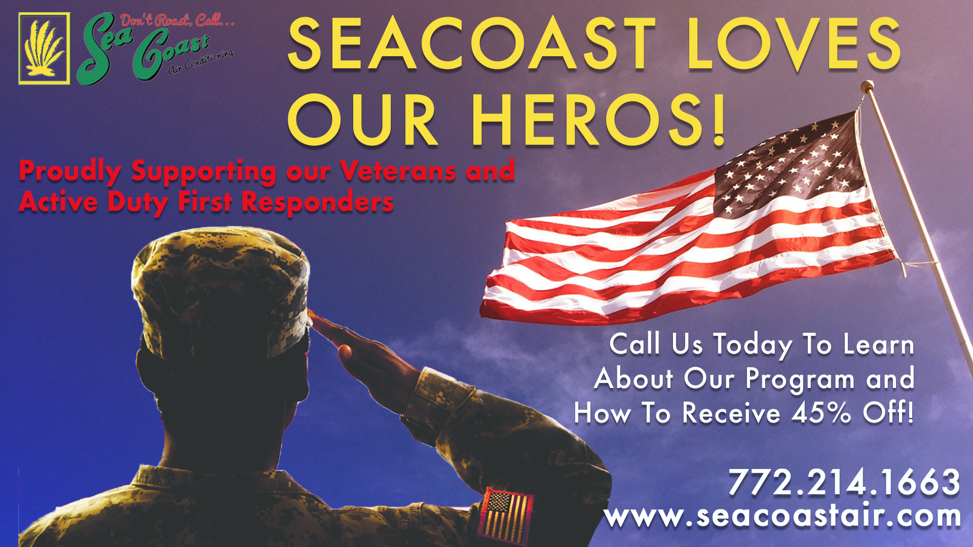 Sea Coast Supports Veterans Discount Florida